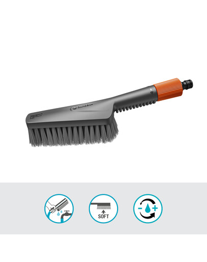 GARDENA Cleansystem brosse à main douce S avec recharges savonneuses