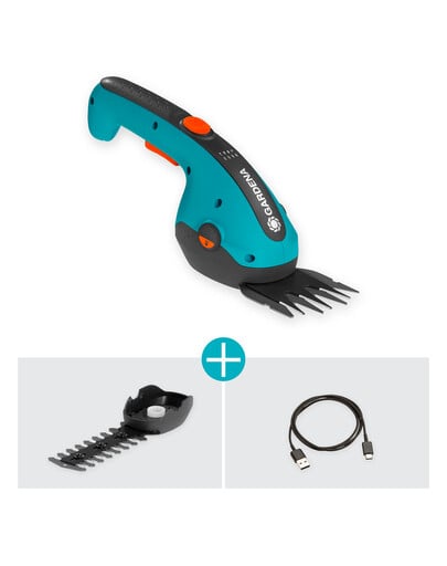 GARDENA Cisailles sans fil pour tailler les bordures de pelouse et couper les arbustes ClassicCut Li