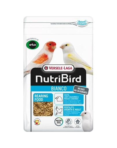 VERSELE-LAGA NutriBird Rearing Food Bianco 1kg aliments secs à base d'œufs pour oiseaux blancs