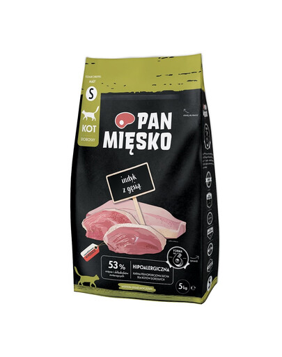 PAN MIĘSKO Dinde et oie pour chats croquettes S 5 kg