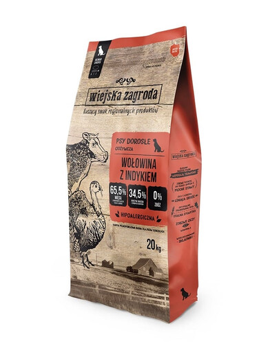 WIEJSKA ZAGRODA Bœuf et dinde croustillants L 20 kg