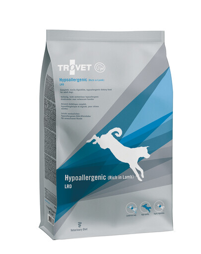 TROVET Hypoallergenic LRD Lamb Croquettes hypoallergéniques LRD Agneau pour chiens 10 kg