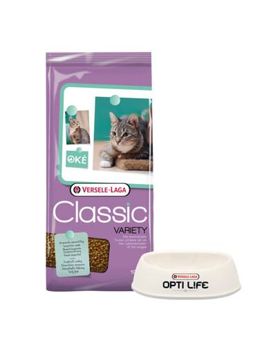 VERSELE-LAGA Classic, aliment pour chats de race 10 kg + gamelle en plastique GRATUITE