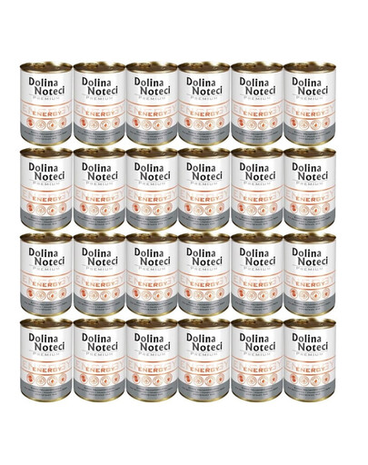 DOLINA NOTECI Premium Energy karma dla aktywnych i pracujących psów 24x400g