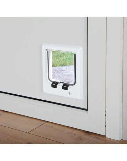 TRIXIE Freecat Porte de chat de luxe avec clé magnétique - blanc