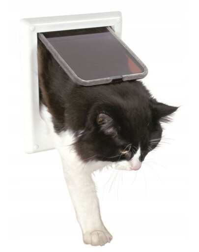 TRIXIE Freecat Porte de chat de luxe avec clé magnétique - blanc