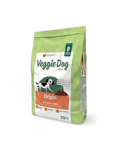 GREEN PETFOOD VeggieDog Origin z czerwoną soczewicą 10kg