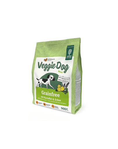GREEN PETFOOD VeggieDog Grainfree avec pommes de terre et petits pois 900g