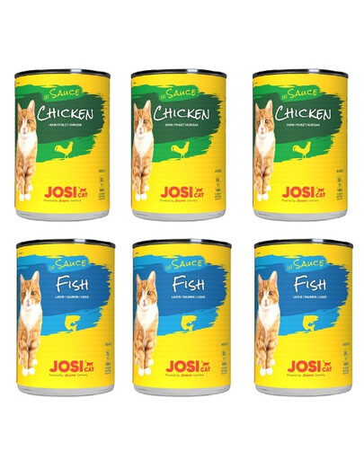 JOSERA JosiCat Mélange de saveurs dans une sauce pour chat adulte 6x415g poisson et poulet