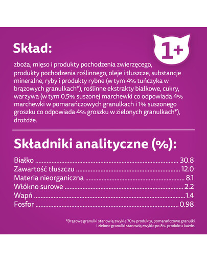 WHISKAS Adult 1,9 kg croquettes complètes pour chats adultes avec du thon délicieux