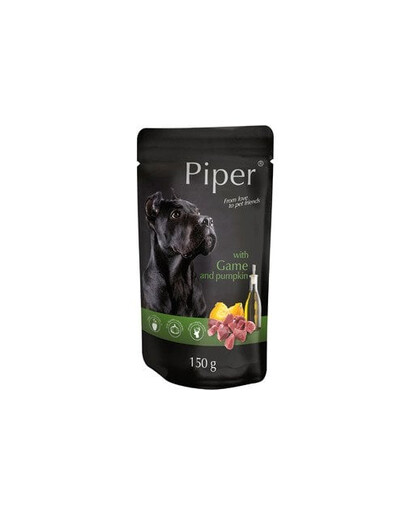 PIPER z dziczyzną i z dynią 150 g mokra karma dla dorosłych psów
