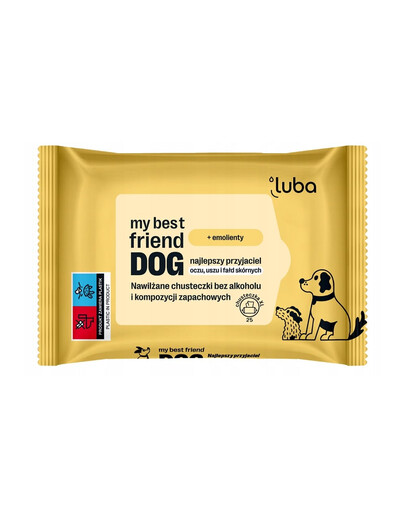 LUBA My best friend Lingettes humidifiées pour les yeux, les oreilles et les plis cutanés 25 pcs.