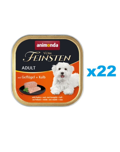 ANIMONDA Vom Feinsten Drób i cielęcina 22x150 g