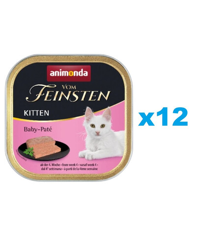 ANIMONDA Vom Feinsten Kitten Baby Pate pasta mięsna 12x100 g