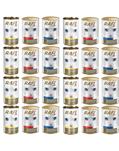 RAFI Adult Mix smaków 24x415 g mokra karma dla kota