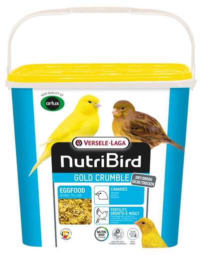 VERSELE-LAGA NutriBird Gold Crumble Canaries 4kg aliment sec à base d'œufs pour canaris jaunes