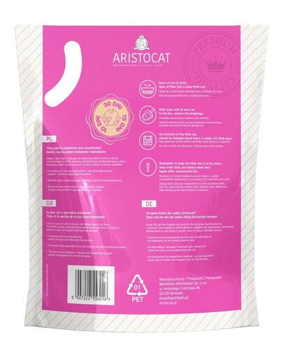 ARISTOCAT Litière silicone inodore pour chats 2 x 3.8 L