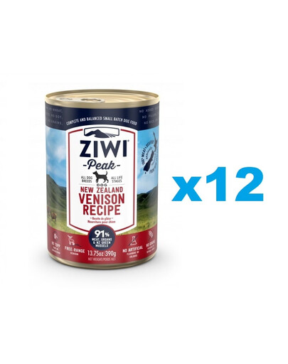 ZIWIPEAK Dog Venison Dziczyzna 12 x 390 g