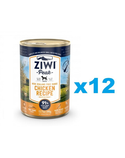 ZIWIPEAK Dog Chicken Kurczak 12 x 390 g