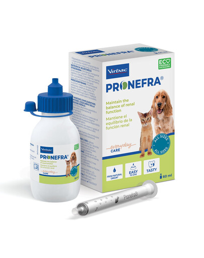 VIRBAC Pronefra Préparation orale pour les reins des chiens et des chats 60 ml