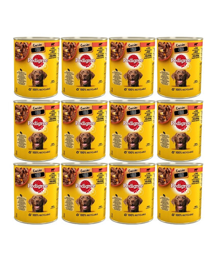 Cuisine Adult puszka 12x800g mokra karma pełnoporcjowa dla dorosłych psów z wołowiną makaronem i marchewką w sosie