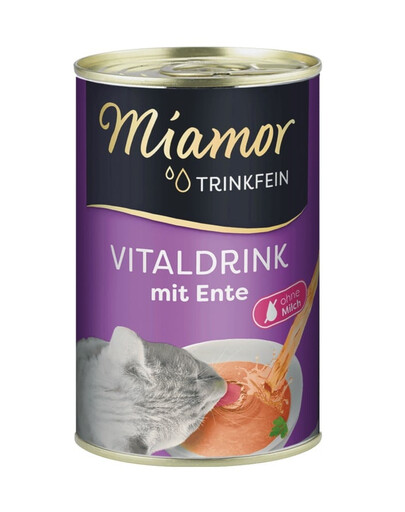 MIAMOR Trinkfein Zupa z kaczką dla kota 12x135 g