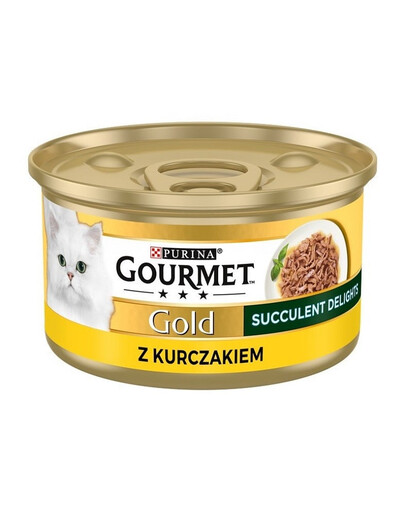 GOURMET Gold Adult Succulent Delights Poulet, pâtée pour chat 85 g