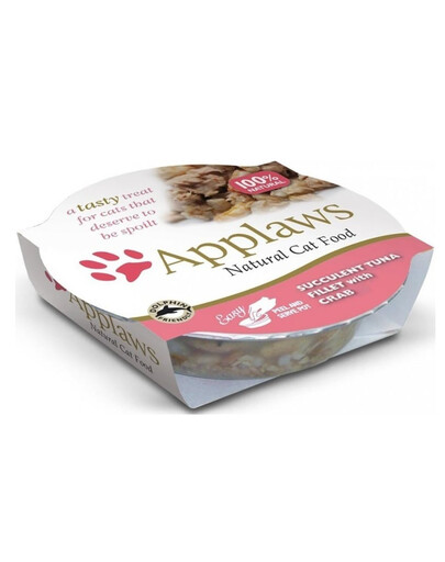 Cat Pouch Succulent Tuna Fillet with Crab 10 x 60 g