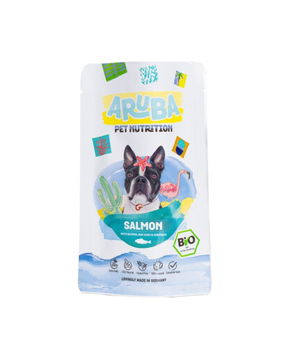 Dog Organic Łosoś z quinoa, bok choy i kurkumą 100 g