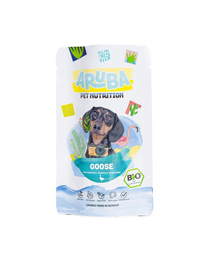 Dog Organic Gęś, brokuły, jagody i topinambur 100 g