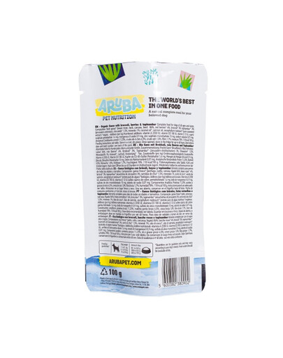 ARUBA Dog Organic Gęś, brokuły, jagody i topinambur 100 g
