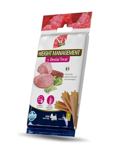 FARMINA N&D Quinoa Dental Treat Weight management Mini 60 g (7 pièce) friandise dentaire pour chiens de petites races