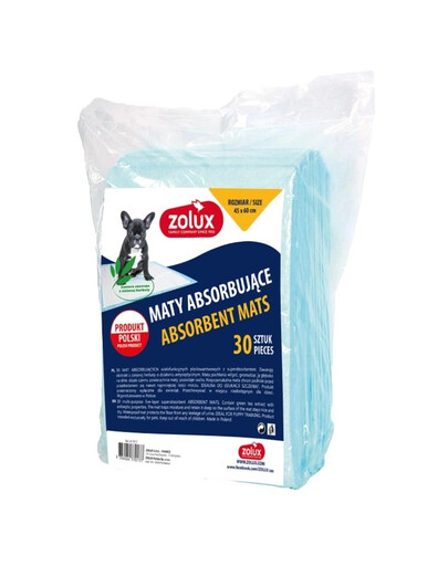 ZOLUX - Tapis absorbants 45 x 60 cm - 30 pièces