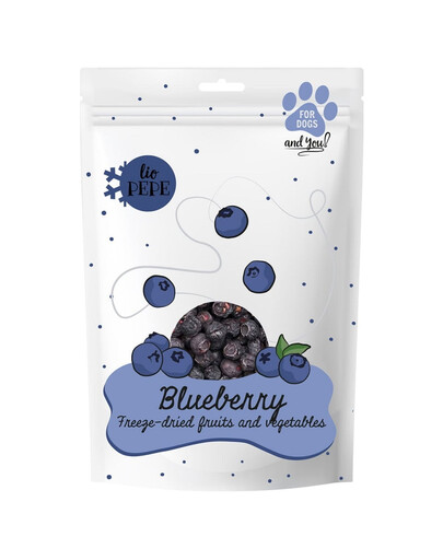 PAKA ZWIERZAKA PEPE Fruits lyophilisés myrtille pour chien 15 g