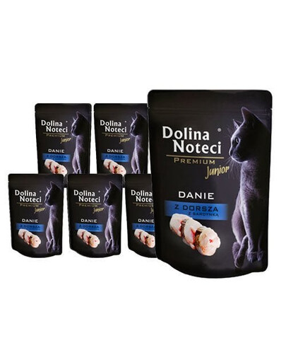 DOLINA NOTECI Premium Junior Repas à base de morue et de sardines pour chatons 10x85 g