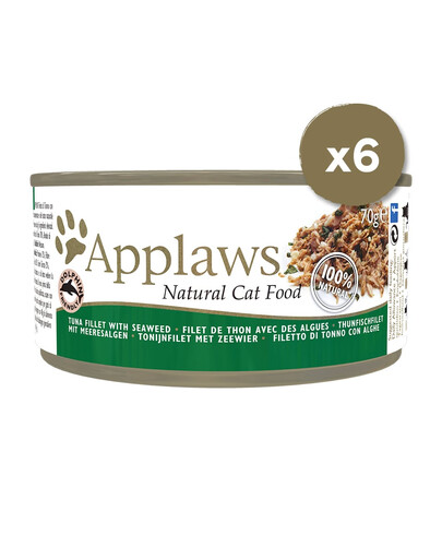 APPLAWS Puszki w bulionie dla kota 6 x 70 g