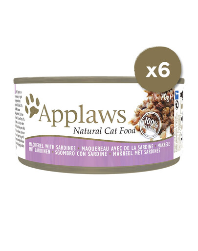 APPLAWS Puszki w bulionie dla kota 6 x 70 g