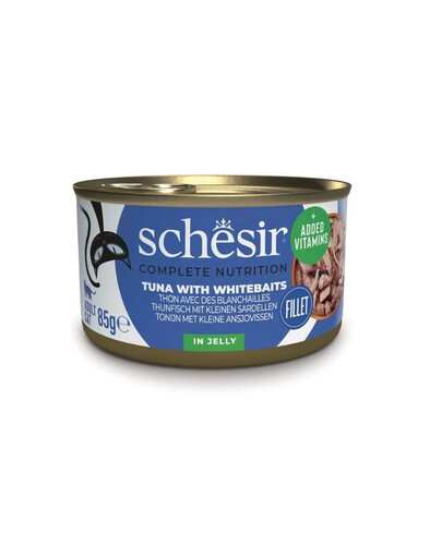 SCHESIR Thon aux sprats en gelée pour chats 85 g