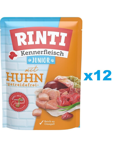 RINTI Kennerfleisch Junior Chicken Poulet 12x400 g