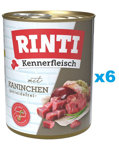 RINTI Kennerfleisch Rabbit lapin 6x800 g