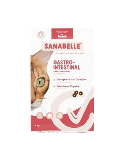 SANABELLE Gastrointestinal 8 kg pour les chats ayant des problèmes intestinaux