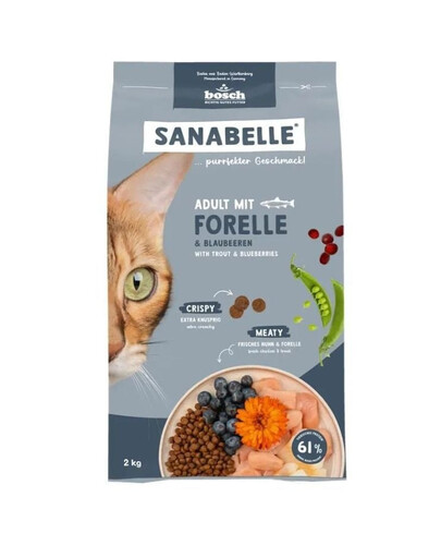 SANABELLE Adult Truite 2 kg pour chats adultes