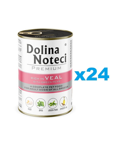 DOLINA NOTECI Premium Riche en veau avec petits pois 24x400 g
