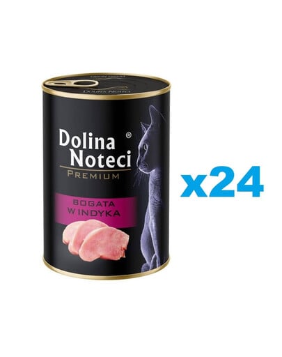 DOLINA NOTECI Premium Riche en dinde pour chat 24x400 g