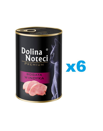 DOLINA NOTECI Premium Riche en dinde pour chat 6x400 g