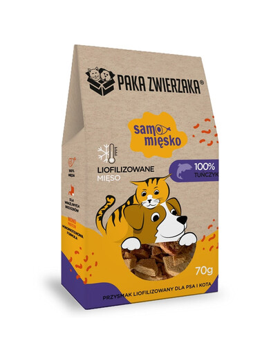 PAKA ZWIERZAKA Viande pure Thon liofilisé viande pour chien et chat 70 g