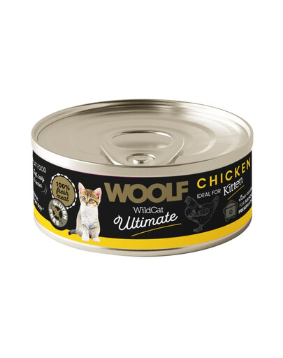 WOOLF Wild Cat Ultimate Kitten Chicken Pate 85g pâté au poulet pour chatons