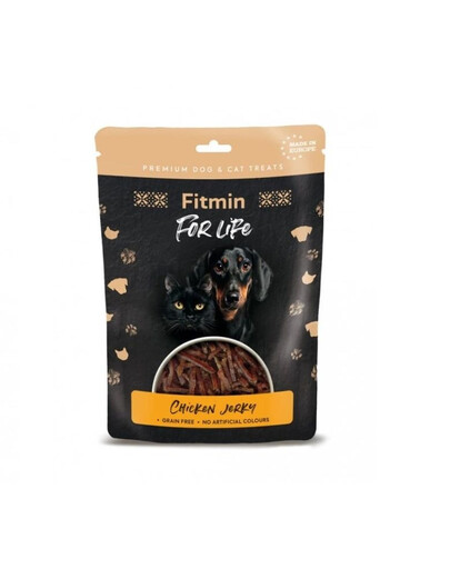 FITMIN For Life Chicken Jerky Poulet séché pour chiens et chats 70 g