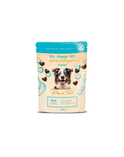 FITMIN NP Play and Train Turkey 400g friandise d'entraînement au dinde