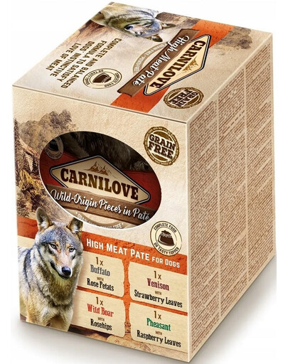 CARNILOVE Meat Pate Multipack Adult sachets 4x300g nourriture humide pour chiens